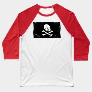 Pirate Flag Skull Baseball T-Shirt
